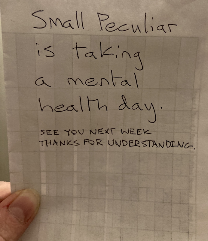 And thanks for visiting. I don't say that enough, or ever at all, actually. But I like knowing you're out there.